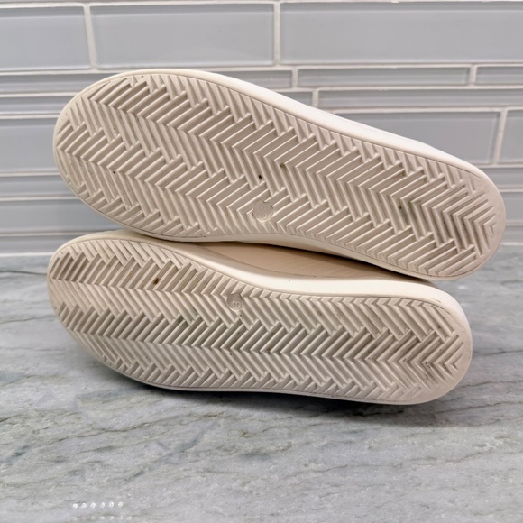 Sezane Baskets Jack Oeillets Smooth Ecru Leather Trainers Sneakers Size 7 - Picture 8 of 12